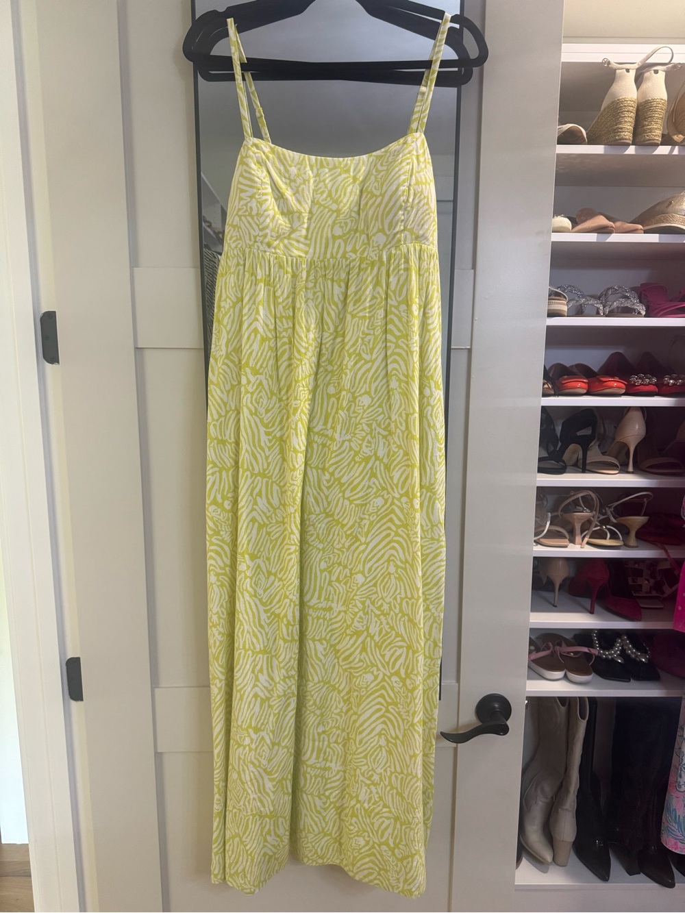 Lilly Pulitzer Yellow and White Maxi Sundress
